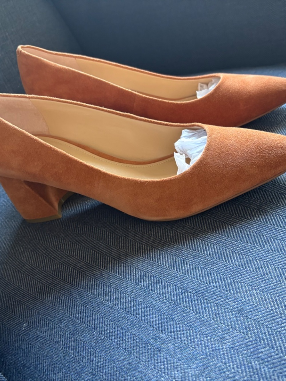Marc Ficher Zala Chestnut Brown Swede - Picture 3 of 9